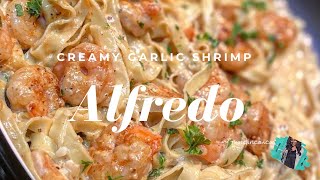 THE BEST HOMEMADE CREAMY SHRIMP ALFREDO RECIPE  QUICK amp EASY WEEKNIGHT MEAL [upl. by Llenra717]