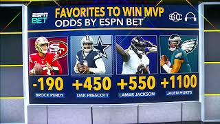 49ers QB Brock Purdy leads the pack in updated NFL MVP odds 🔥 [upl. by Fortier]