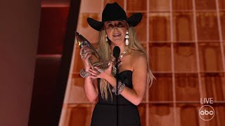 Lainey Wilson Wins the 2023 CMA Award for Entertainer of the Year  The CMA Awards [upl. by Ahkos431]