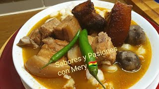 🇧🇴🇧🇴FRICASÉ DE CERDO  PACEÑO  BOLIVIANO [upl. by Iphagenia]