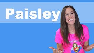 Name Game Song Paisley  Learn to Spell the Name Paisley  Pattys Primary Songs [upl. by Lletnom406]