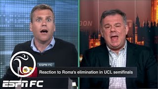 ESPN FC crew gets heated over RomaLiverpool Champions League refereeing controversy  ESPN FC [upl. by Wachtel]