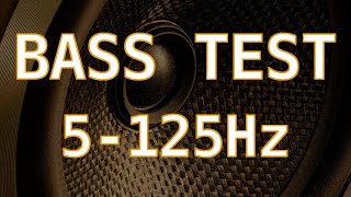 Test Basu Subwoofera i Kolumn  Częstotliwość  5 do 125 Hz  Bass Test  Frequency Sweep Audio [upl. by Teerprah12]