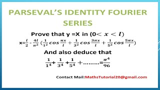 Easy Explaination of Parsevals IdentityTheorem For Fourier Series Concepts amp Examples in Tamil [upl. by Ogires732]