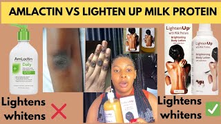 BEST EXFOLIATING MOISTURIZING and LIGHTENING BODY LOTION LIGHTEN UP MILK PROTIEN WITH LACTIC ACID [upl. by Julis47]