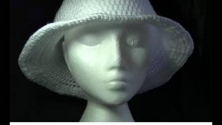 Wide Brim Hat Crochet Tutorial [upl. by Olocin]