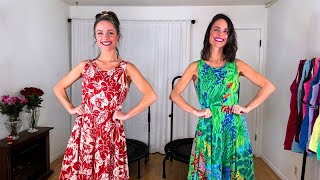 Twin Aloha Friday Rebounding 🌺 FullBody Beginner Workout in Hawaiian Dresses 👯‍♀️ 912 [upl. by Ddal]