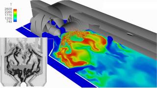 Simulation of Gas Turbine Burner Fuel Spray Atomization and Combustion [upl. by Salema]