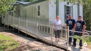 Willscot Mobile Mini volunteers to repair home of declining Coast Guard veteran [upl. by Gough]