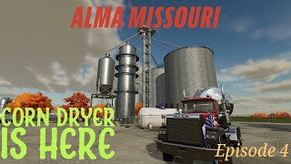 Our First Production Corn Dryer is Here  Alma Missouri Episode 4  Farming Simulator 22 [upl. by Ailelc]