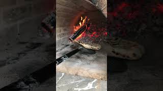 Watch a wood fired pizza bake 👀 [upl. by Ardnek]