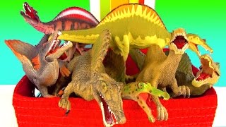 Spinosaurus Dinosaur Toy Collection Learn Fun Facts in English [upl. by Acinod429]