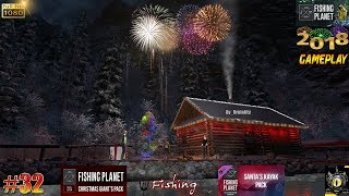 FISHING PLANET 32 NOEL DLC Santas Kayak Pack amp Christmas Giants Pack PÊCHE EN LAC FR 2017 [upl. by Murdocca]