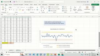 Gráfica de control por ATRIBUTOSGráfica C en EXCEL con INTERPRETACIÓN Ejemplo 2 [upl. by Eniluj76]