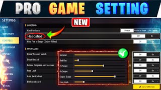 Pro game setting 🔥  Free fire headshot setting tamil  One tap sensitivity  Free fire setting [upl. by Onia922]