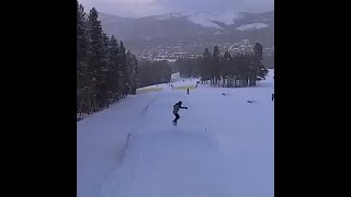 Breckenridge Ski Resort  First time in the Eldorado Terrain Park shorts [upl. by Zeeba]