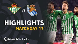 Resumen de Real Betis vs Real Sociedad 40 [upl. by Yacano]