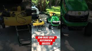 John Deere LA105 Restoration Success mower johndeere [upl. by Shedd]