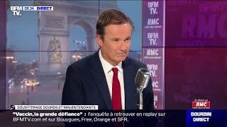 Nicolas DupontAignan face à JeanJacques Bourdin sur RMC et BFMTV [upl. by Audri]