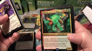 Land’s Wrath Zendikar Rising Commander deck full unboxing Magic the Gathering MTG ZNR lands wrath [upl. by Ilrebmyk687]