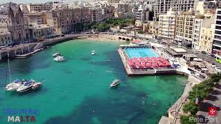 Malta EU  Sliema \ St Julians Balluta Bay [upl. by Irik]