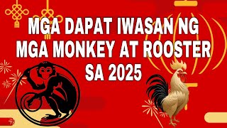 MGA DAPAT IWASAN AT BABALA NG MGA MONKEY AT ROOSTER SA 2025 [upl. by Cavan]