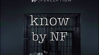 know  NF lyrics [upl. by Greff896]