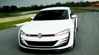 ► Volkswagen Design Vision GTI 503 hp on Racetrack [upl. by Dotson]