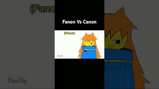 Fanon Vs Canon shorts roblox memes [upl. by Gilbertine]