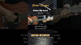 Paint My Love  Michael Learns to Rock  EASY Guitar Tutorial with Chord chordgitar [upl. by Aneehsak]