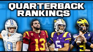 2024 NFL Draft Quarterback Rankings  This Is A VERY Controversial Quarterback Class [upl. by Isewk]