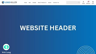 Website Header HTML5  Create HTML CSS Header  Tutorials for Beginners  UI Design in 2024  Ecom [upl. by Zeba]