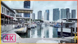 Bayside Marketplace Miami DOWNTOWN 4k [upl. by Norrv]