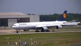 Lufthansa A340600 in Charlotte [upl. by Sivar548]