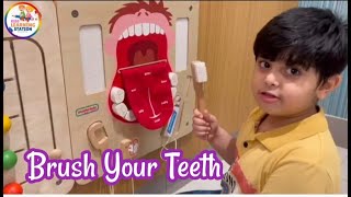 Brush Your Teeth for kids  How to brush your teeth  Teeth Cleaning [upl. by Goetz258]