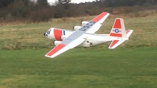 C130 Coastguard Hercules Maiden flight outdoor [upl. by Aisset]