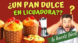 ⚡ PAN DULCE EN LICUADORA 👉 Receta Fácil y Rápida ¡Sin Amasar 🎉panettone pandulce panneton [upl. by Sabas]