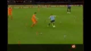 Van Bommel brutal foul to Gargano  Uruguay vs Holland 2010 World Cup semifinal [upl. by Hank]