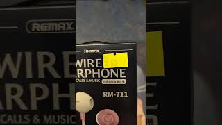 Remax earphone rm711 [upl. by Korff]