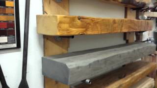 REBARNS CUSTOM BARN BEAM FIREPLACE MANTELS [upl. by Enatan]