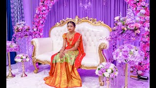 Eesha Half saree Cermony 4K  Gilbert Arizona USA  Saideep Bandi Photography [upl. by Haon]