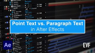 How to Convert Text to Paragraph or Point Text in After Effects Tutorial [upl. by Pryce]