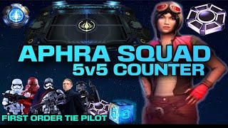 5v5 APHRA DOUBLE OMICRON COUNTER wFIRST ORDER OMICRON SQUAD  SWGOH GRAND ARENA [upl. by Eat]