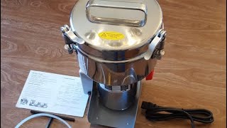 2000g Electric Grain Mill GrinderSpice Herb Coffee Pulverizer Review Whoa Want GF baking your [upl. by Astor]