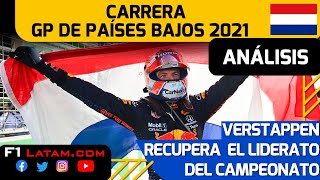 ANÁLISIS CARRERA GP DE PAÍSES BAJOS F1 2021  ZANDVOORT 🔍📊 VICTORIA PARA VERSTAPPEN  DE NUEVO LÍDER [upl. by Noek]