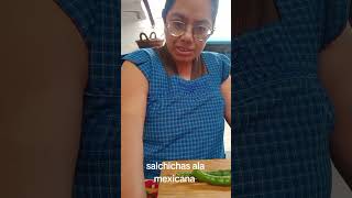 unos ricos espinosos 😋🥰y unas ricas salchichas ala mexicana con calabacitas 😋😋😋🤤🤤 [upl. by Feune980]