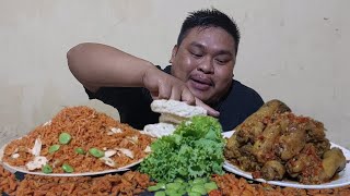 BINGUNGMENU SAUR KE17 HANTAM 1KG KEPALA AYAM RICA PEDAS NASI GORENG JUMBO TABUR USUS CRISPY [upl. by Suiradel16]