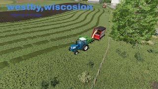 Harvesting Haylage  Westby Wisconsin 4X FS22 [upl. by Clovis190]