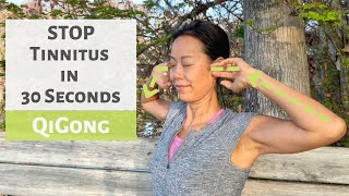 STOP TINNITUS IN 30 SECONDS  QIGONG  TCM [upl. by Ruthi]