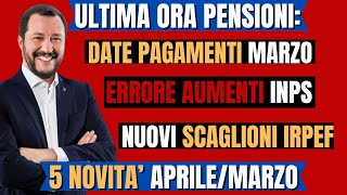 ULTIMO MINUTO PENSIONI CAMBIA TUTTO NUOVI SCAGLIONI AUMENTI IRPEF E NUOVI IMPORTI VERIFICA ORA [upl. by Petronille]